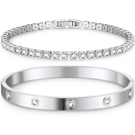 Tennis Bracelet Set